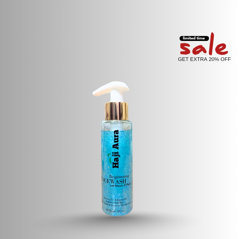 Haji Aura Brightening Face Wash with Vitamin-E Beads